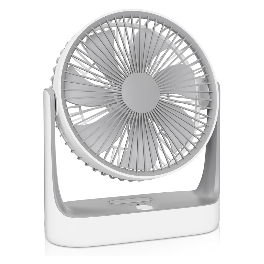 4000mah 7 USB Rechargeable Fan, 4-Speed With Nightlight