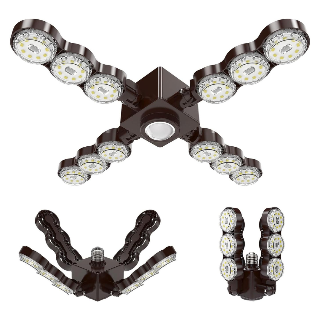 60W LED Garage Light With Infrared Motion Sensor