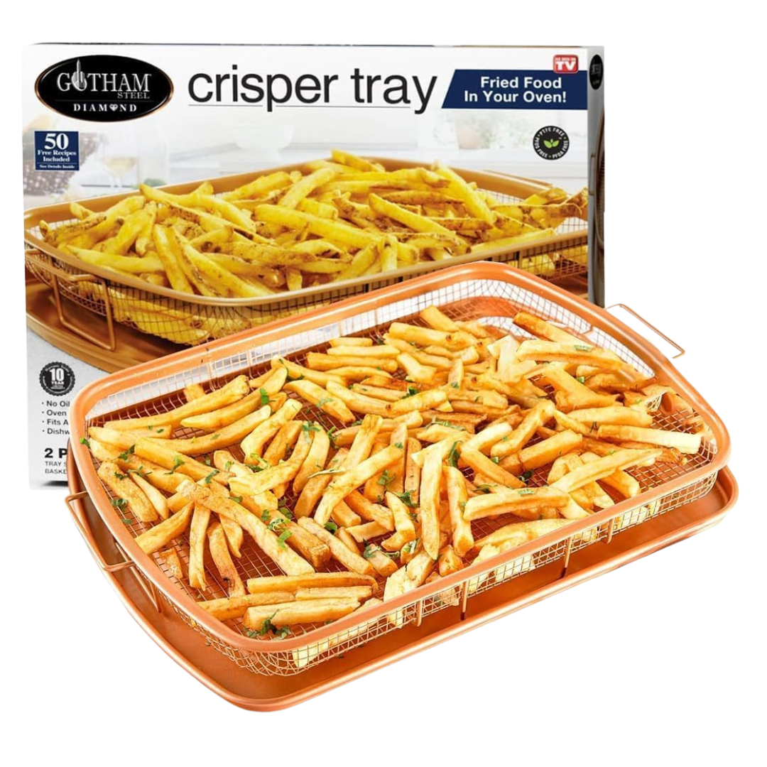2-Piece Gotham Steel Copper Crisper Air Fryer Basket