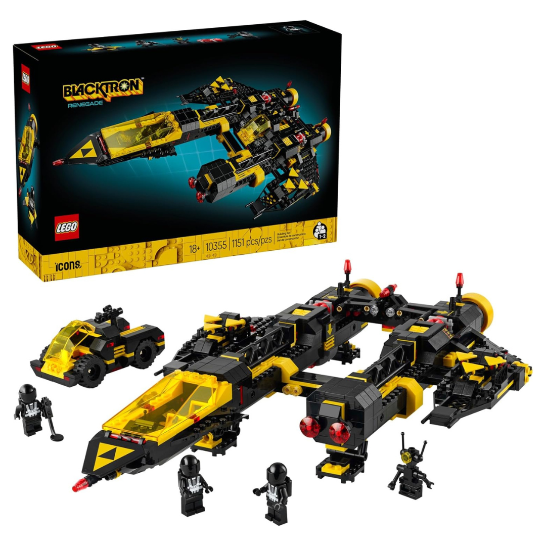 LEGO Icons Blacktron Renegade DIY Kit For Adults 18+ Building Blocks (10355)