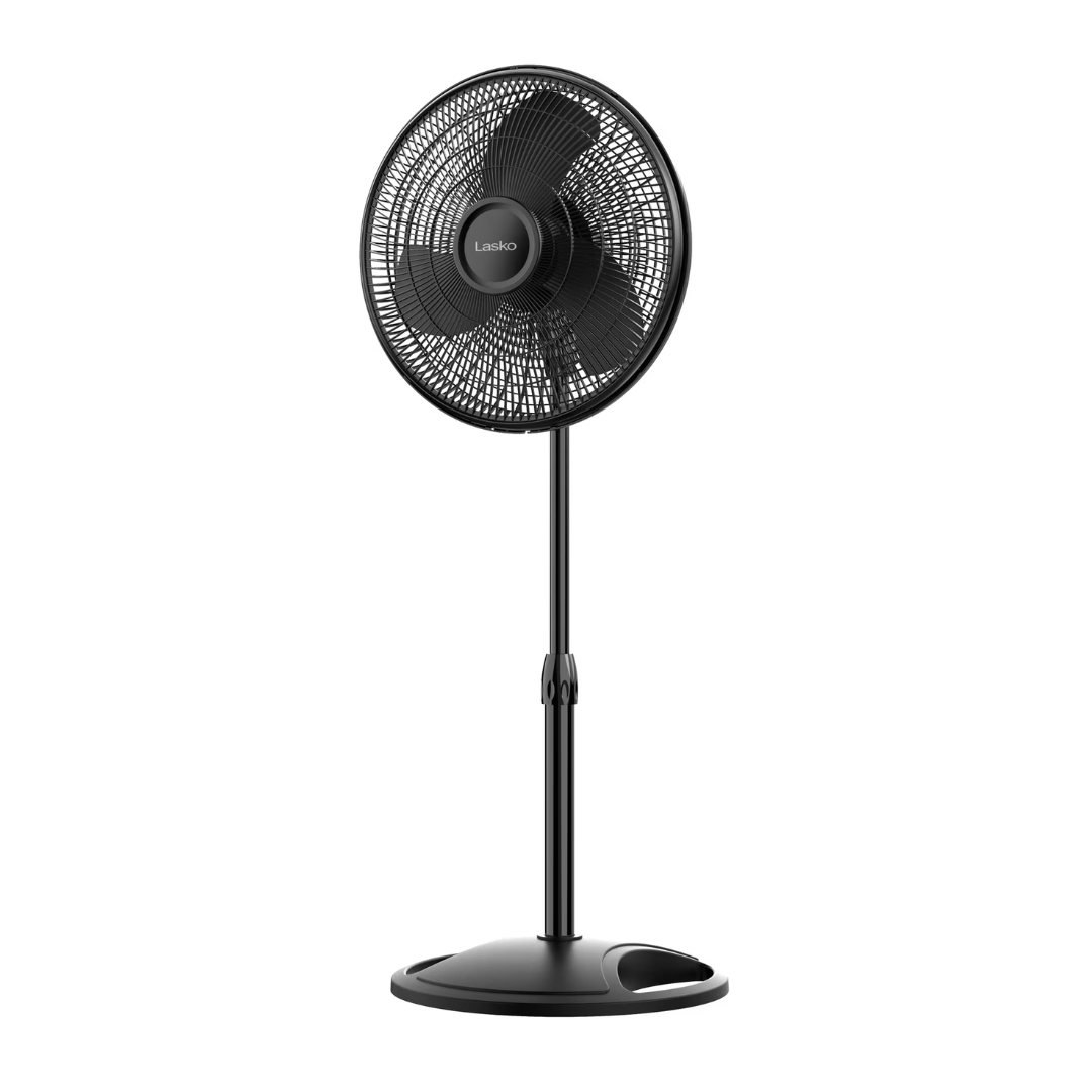 16" Lasko Oscillating Adjustable Pedestal Fan With 3-Speeds (2-Colors)