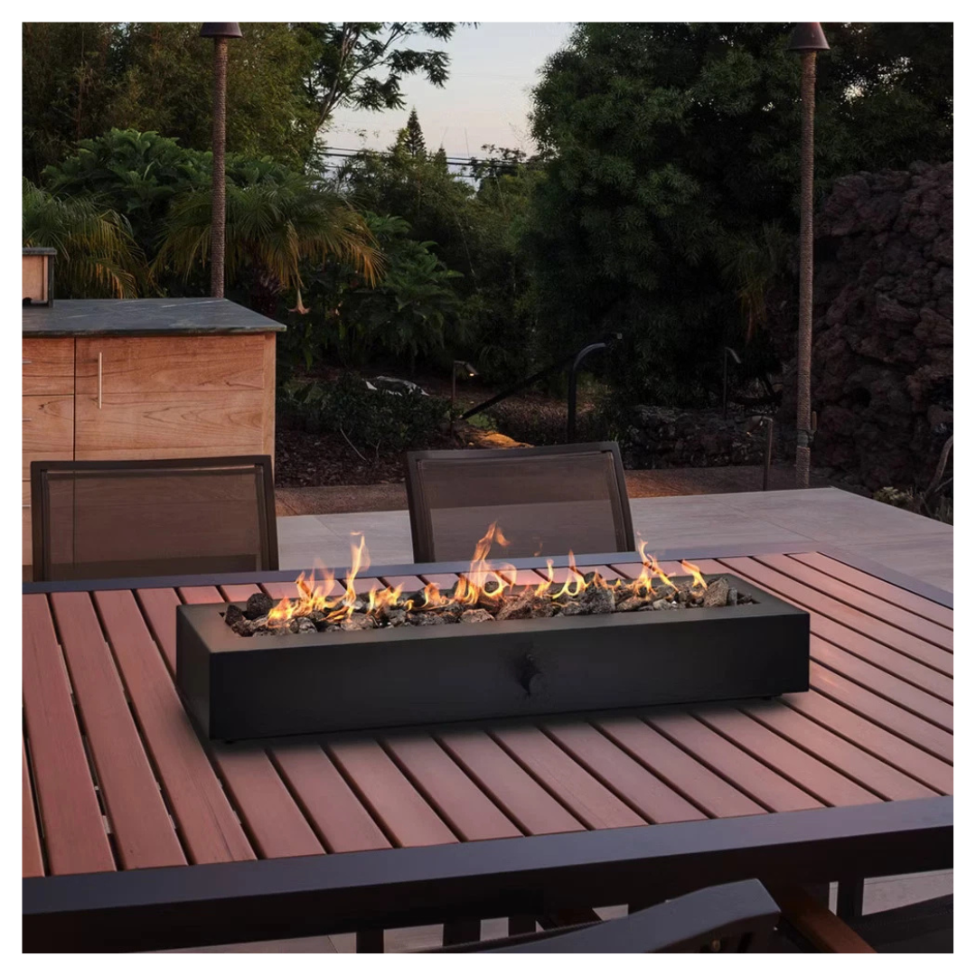 Threshold 28" Rectangular Fireplace Propane Fire Pit