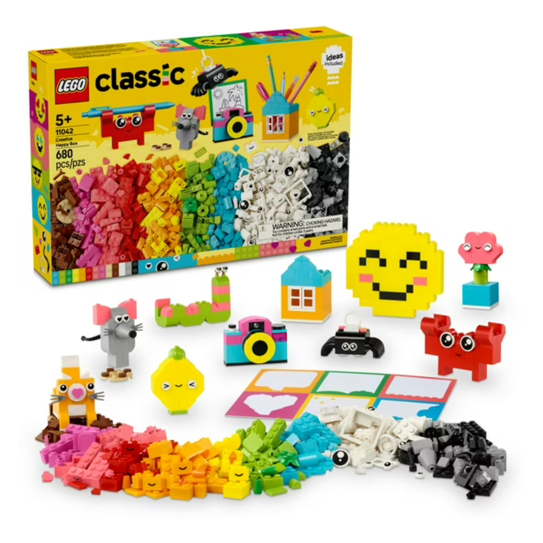 680-Piece LEGO Classic Creative Happy Box Building Toy Set (11042)