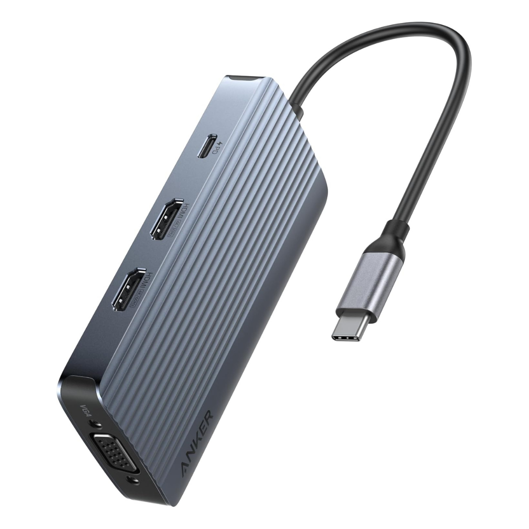 Anker 8-in-1 USB-C Docking Station With 2 HDMI And VGA