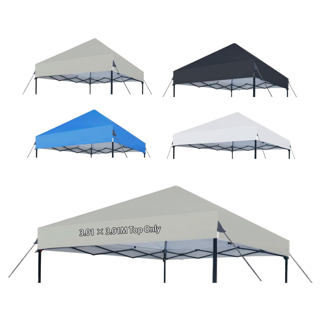 10ft x 10ft Waterproof Pop Up Canopy Tent Top Cover