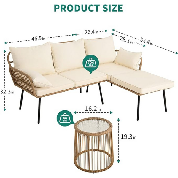 3-Pieces YITAHOME Patio Furniture Set