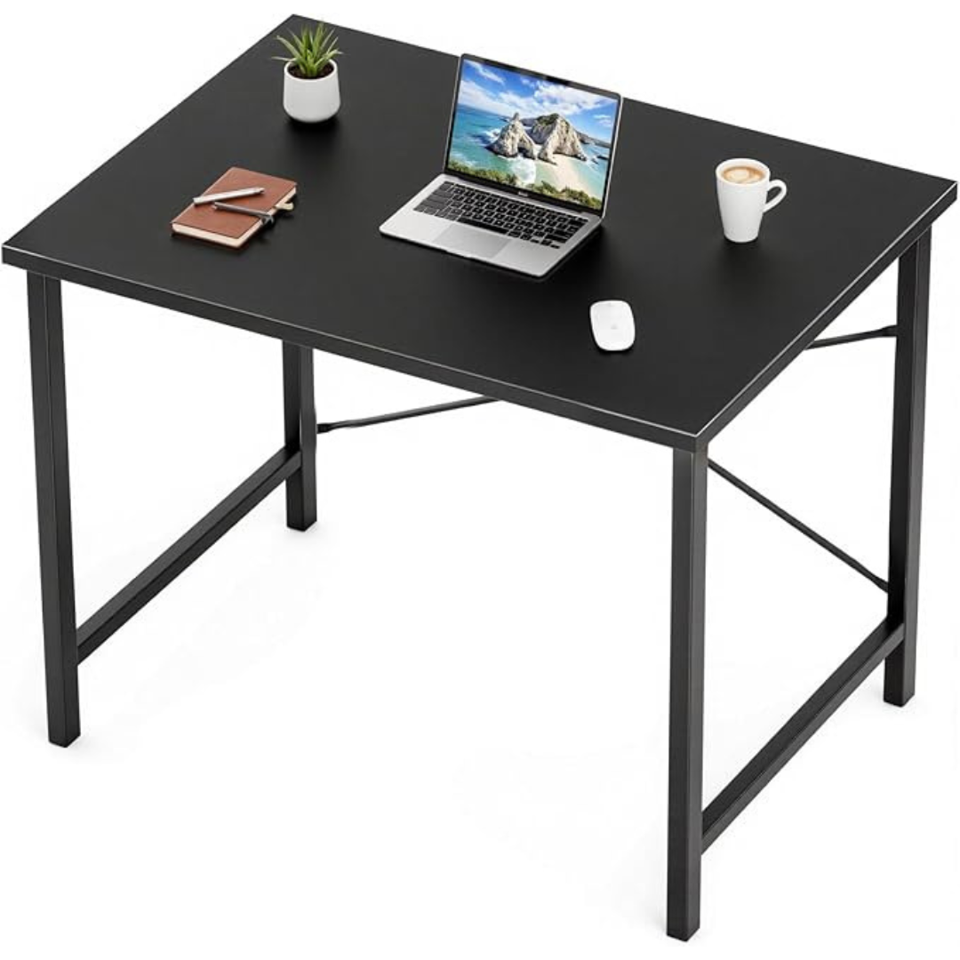 Sweetcrispy 32" Modern Metal Frame Computer Desk