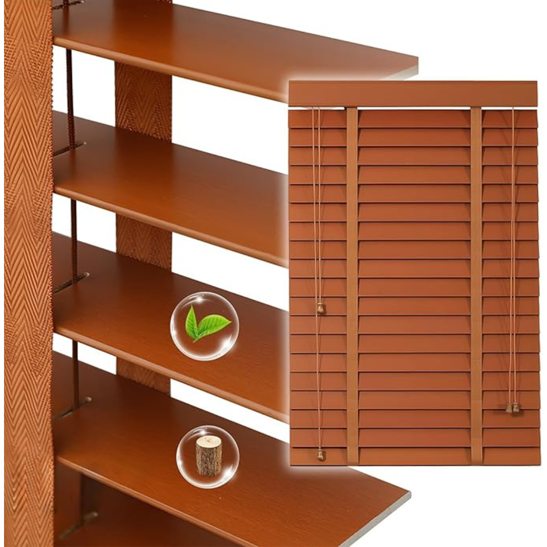 2" Slats Custom Wood Blinds for Indoor Windows