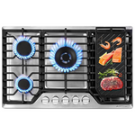 30" Stainless Steel 48300 BTU Gas Cooktop