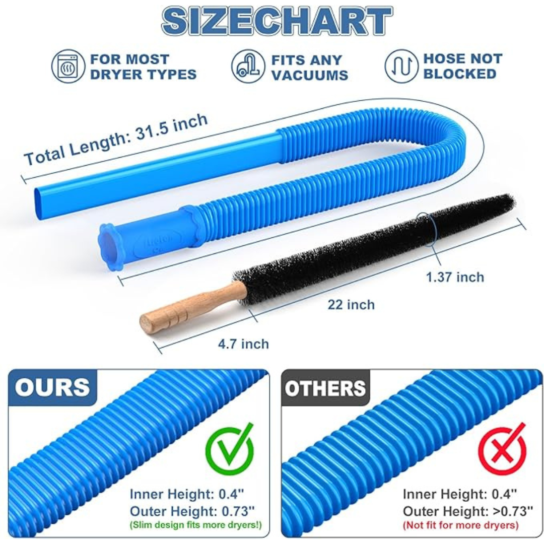 2-Pieces Universal Dryer Vent Cleaner Kit