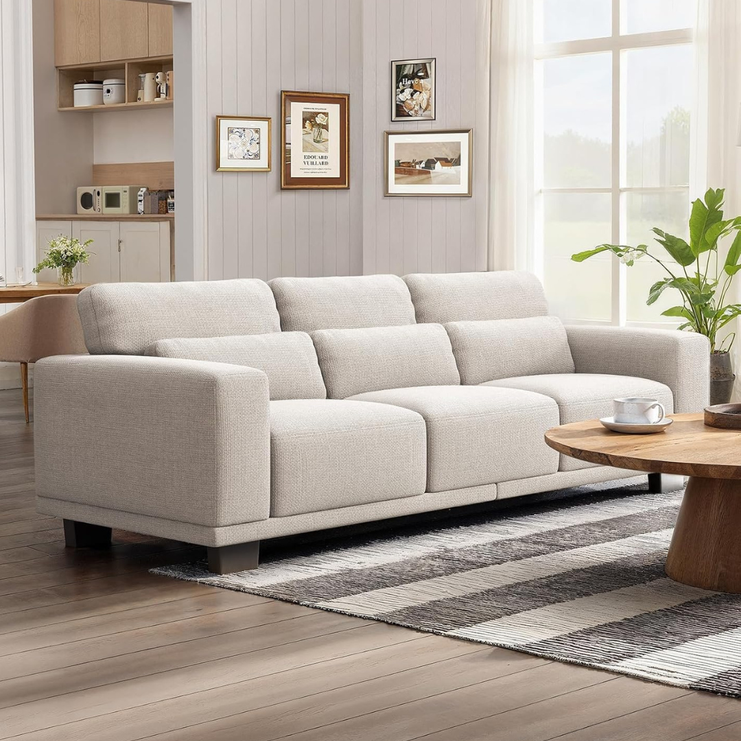 Marsail 89" 3-Seater Sofa with Supportive Cushion