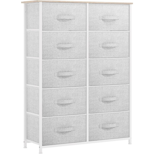 Yitahome 10-Drawer Fabric Dresser Storage Tower