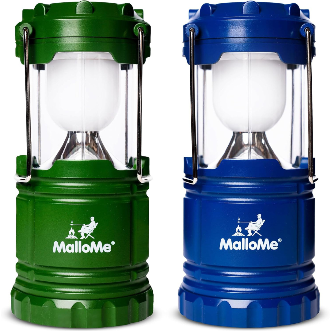 2-Pack MalloMe Battery Powered LED Camping Lantern