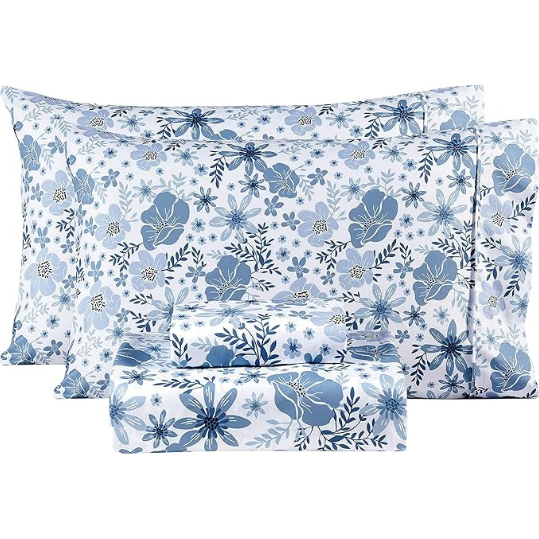4-Pieces Mooreeke Soft Microfiber Full Size Sheet Set