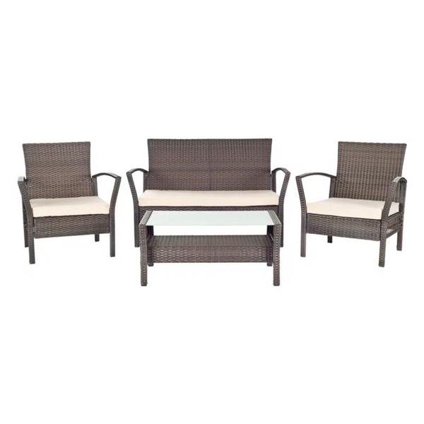 Winston Porter Stefeni 4 Piece Sofa Seating Group with Cushions