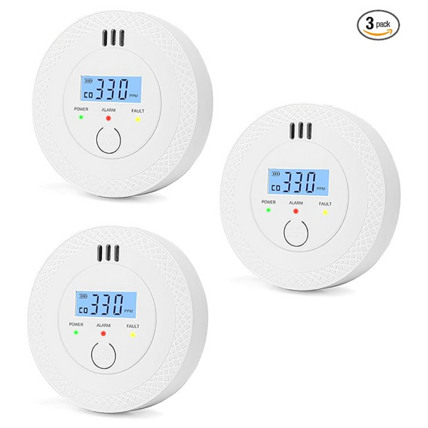 3-Pack Carbon Monoxide Detector