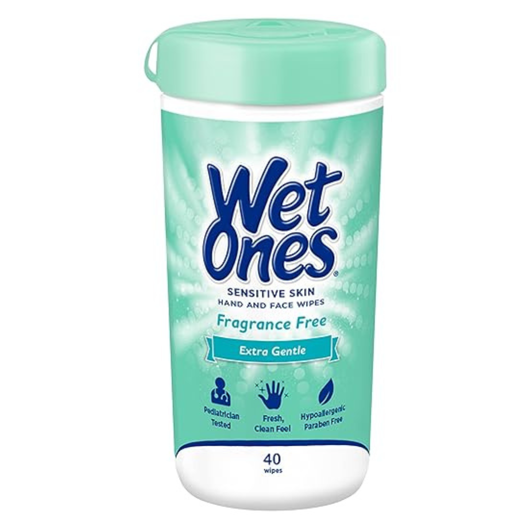 40-Count Wet Ones Sensitive Skin Hand and Face Wipes