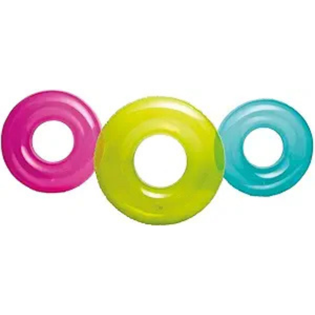 2-Pack Intex 30'' Transparent Inflatable Tube Raft