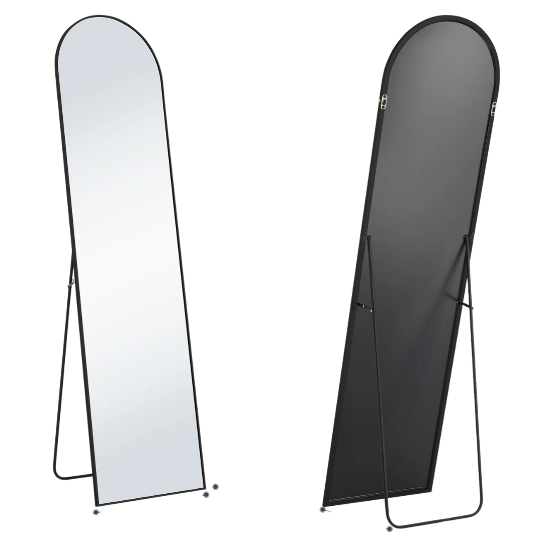 59"x16" EDX Arched Full Length Mirror (Black or Gold)