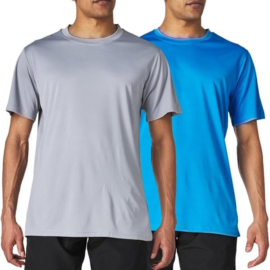 2 Pack Men's Dry Fit Moisture Wicking T Shirt