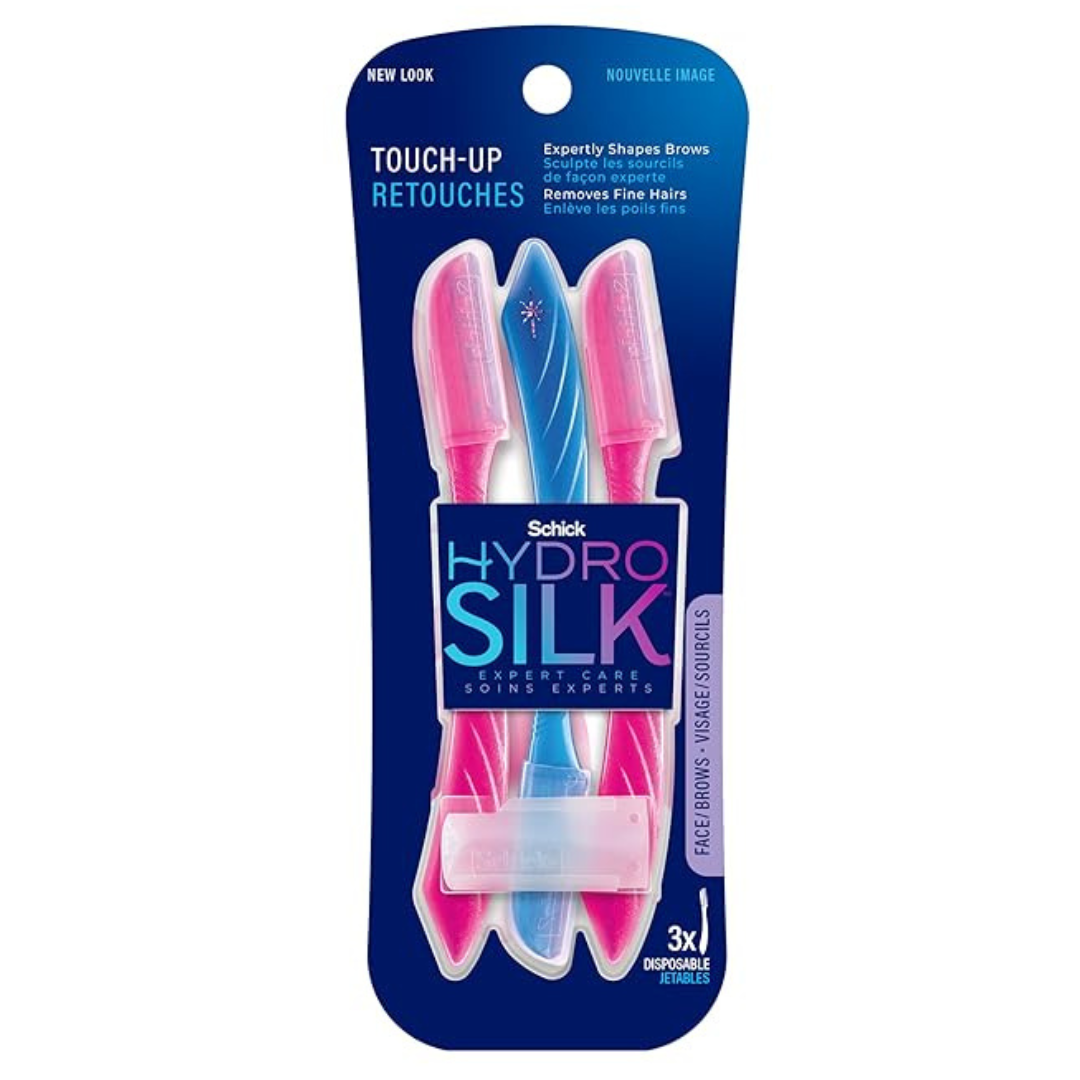 3-Count Schick Hydro Silk Touch-Up Dermaplaning Tool