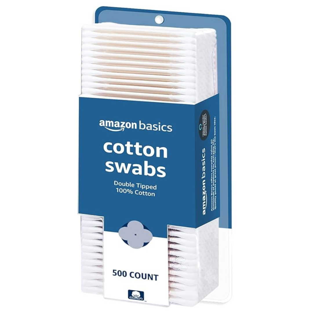500-Count Amazon Basics Cotton Swabs