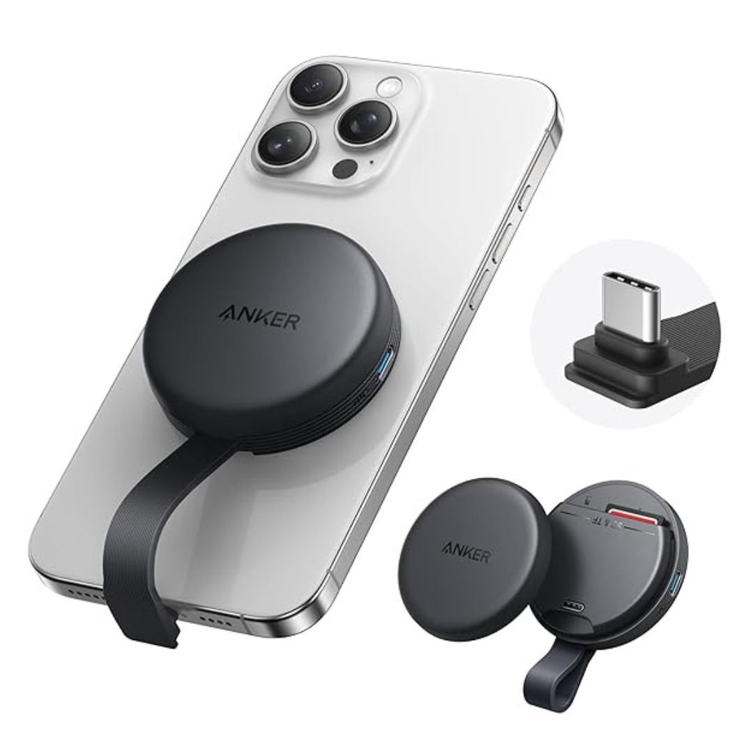 Anker MagGo USB-C Magnetic Adapter/SD Card Reader (3 Colors)