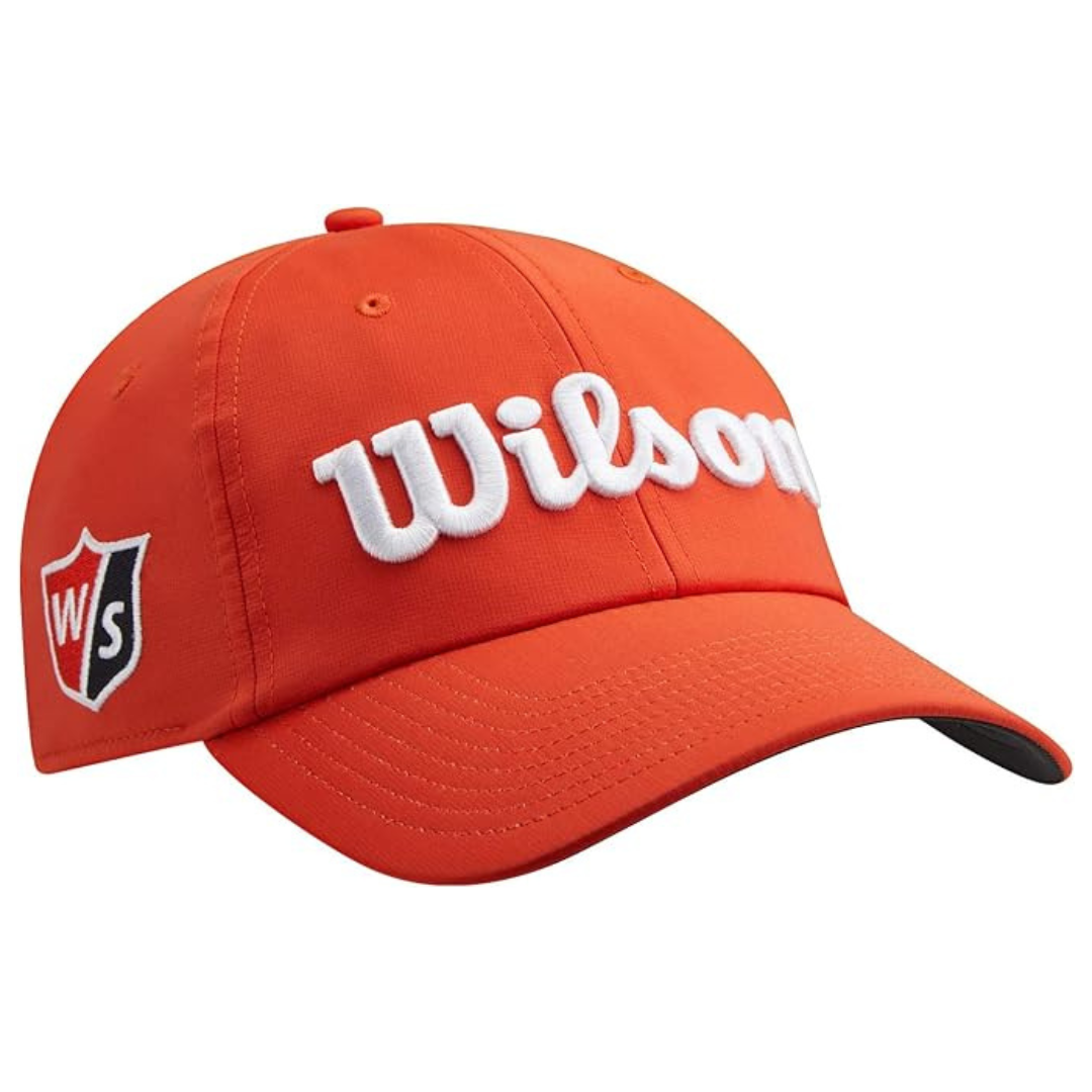 Wilson Men's Pro Tour Golf Hat (Orange/White)