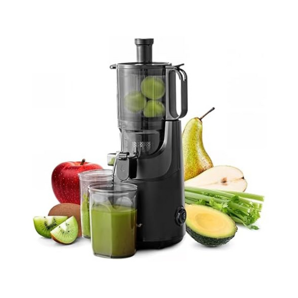 Elite Gourmet EJX320 Big Mouth Whole Fruit 5.2" Self-Feeding Chute