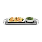 23" x 8" Chefman Long Electric Warming Plate W/ Glass Top