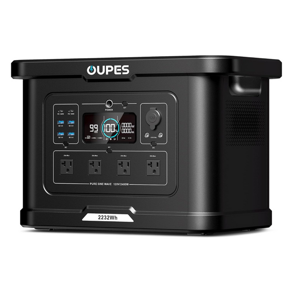 OUPES Exodus 2400 2232Wh 2400W LiFePO4 Portable Power Station