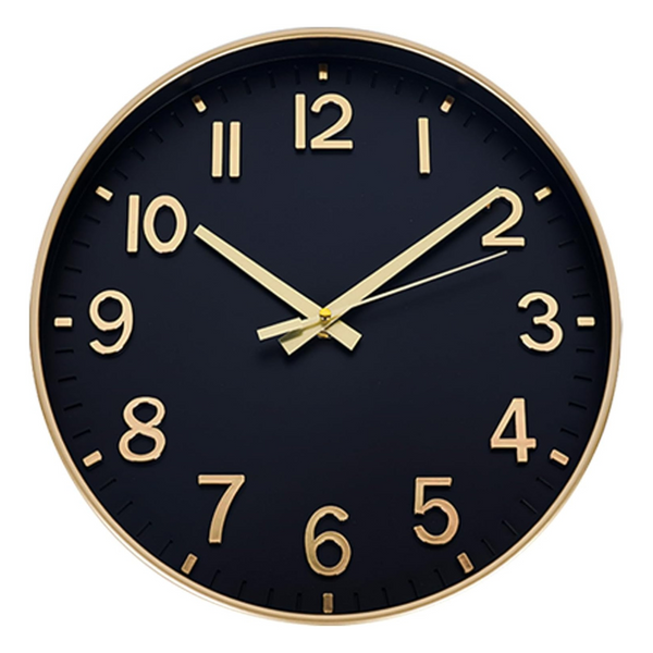 8" Silent Non Ticking Modern 3D Battery Operated Wall Clock
