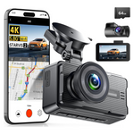 4K Front & Rear Night Vision Dash Camera W/ WiFi & GPS