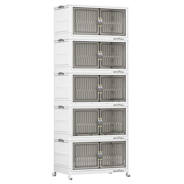 5-Pack Broview Stackable Storage Bins with Lid