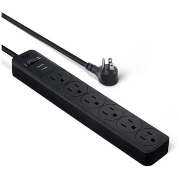 AmazonBasics 6-Ft 6-Outlet 790 Joules Surge Protector Power Strip