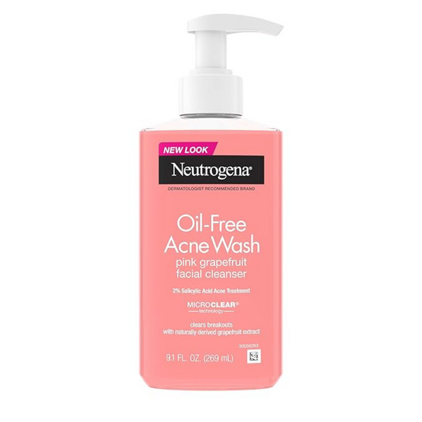 9.1-Ounce Neutrogena Oil-Free Cleansing Acne Wash and Facial Cleanser