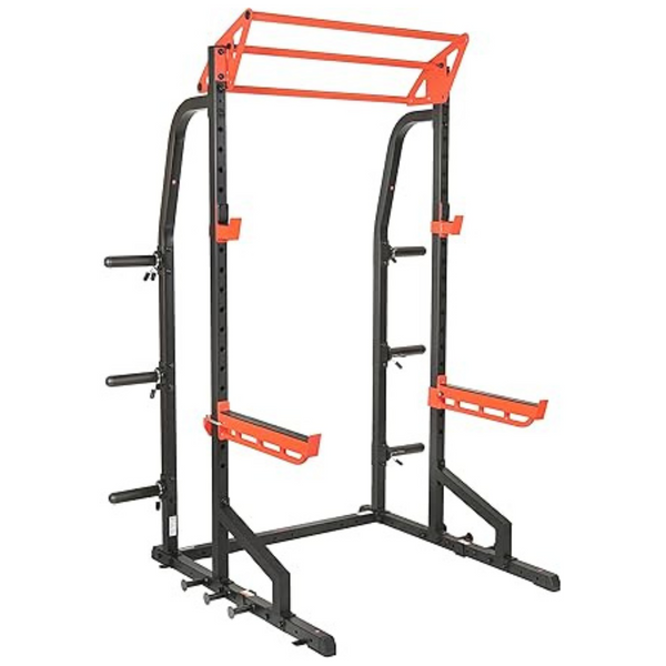 Sunny Health & Fitness Power Zone Half Rack Heavy Duty Power Cage