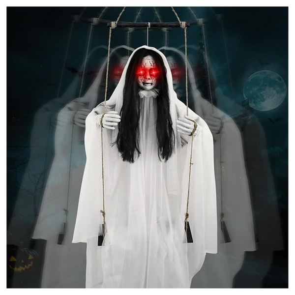 6.2ft Scary Hanging Girl Halloween Decorations
