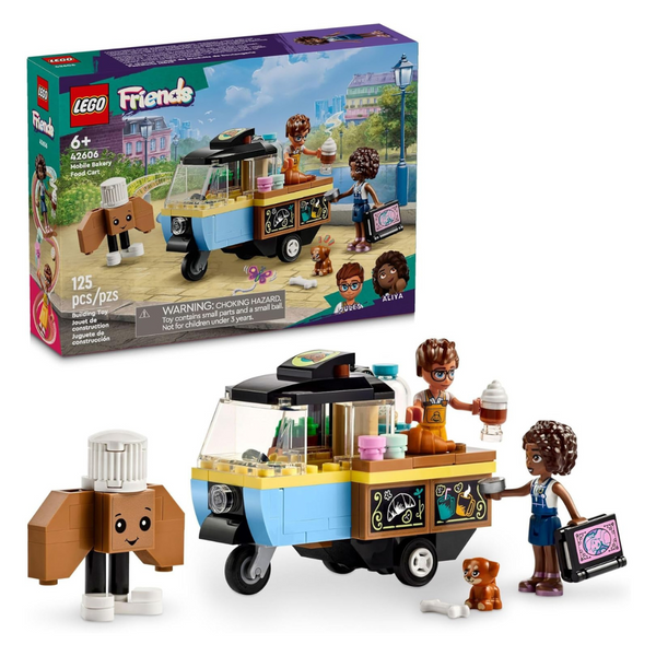 LEGO 42606 Friends Mobile Bakery Food Cart Playset Cooking Toy