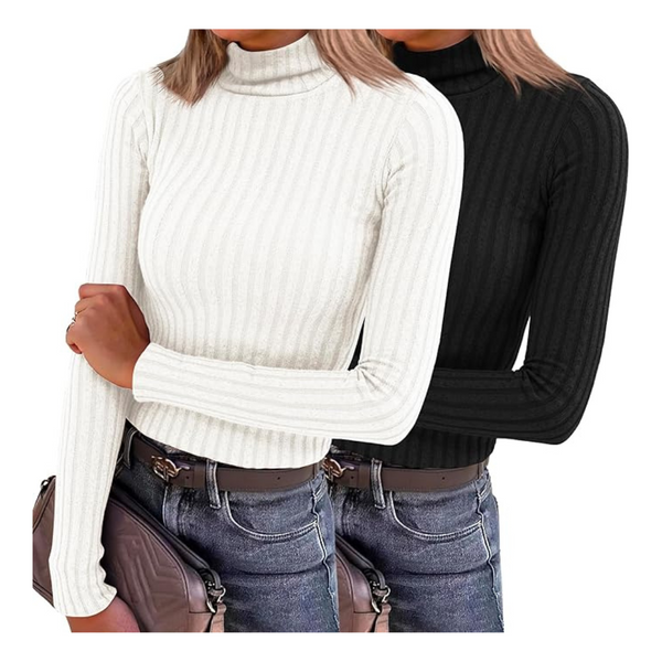 Save 50% On 2 Pack Fall Soft Thermal Turtleneck Tops (Various)