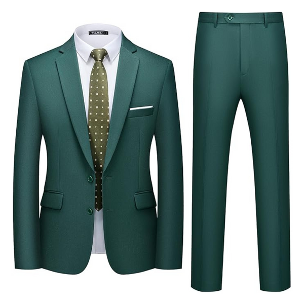 Men's 2 Piece Slim Fit Blazer Jacket Pants Set