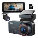 3.39" IPS 2.5K QHD Dash Camera With 64GB Card