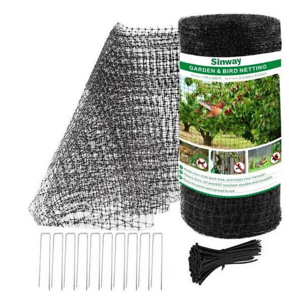 Sinway 7 x 100 Feet Reusable Wire Garden Netting
