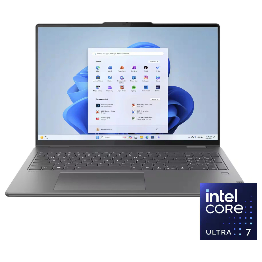 Lenovo Yoga 7i 16" 2K WUXGA Touchscreen 2-in-1 Laptop (Ultra 7 155U / 16GB RAM / 1TB SSD)