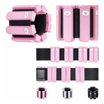 Set of 2 Unisex Adjustable Silicone Weighted Wristbands