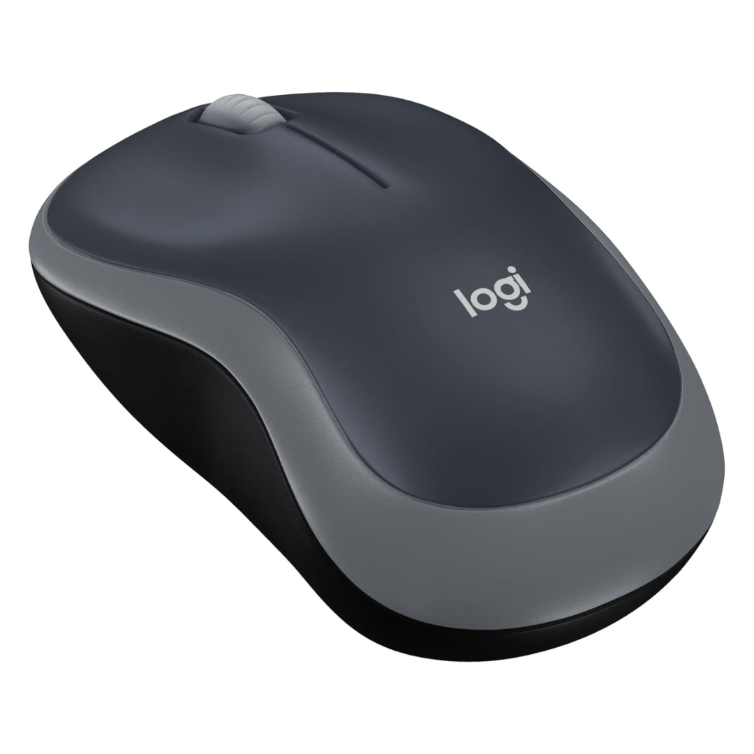Logitech M185 Wireless Mouse With USB Mini Receiver (Swift Gray)