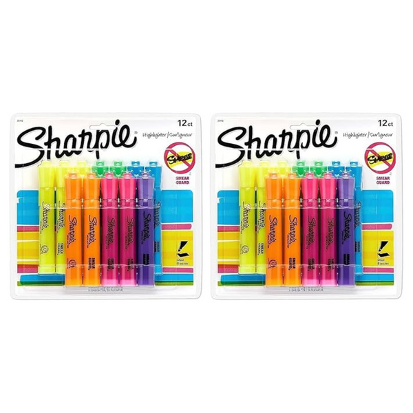 2-Pack 12-Count SHARPIE Tank Style Highlighters