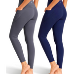 2-Pack Women's High-Waisted Tummy Control Yoga Leggings