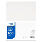 400-Sheets Mead College Ruled Loose Leaf Paper