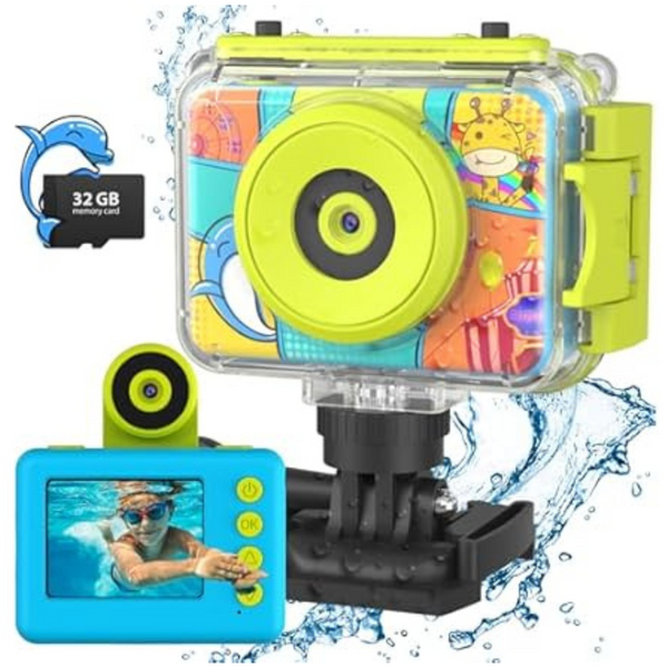 Chakeyake Waterproof Kids 1080P Video Digital Camera Toys